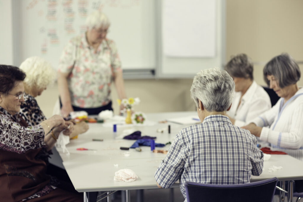 Sewing groups for older adults
