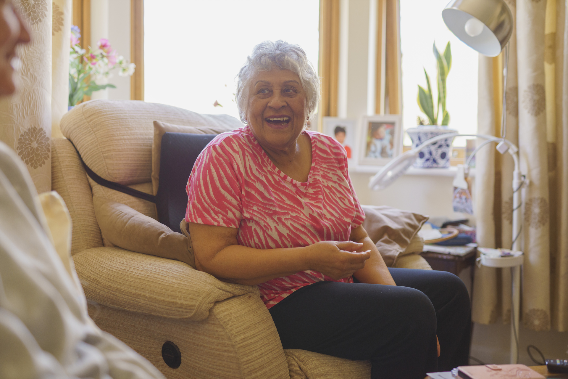 a combe park resident at St John's