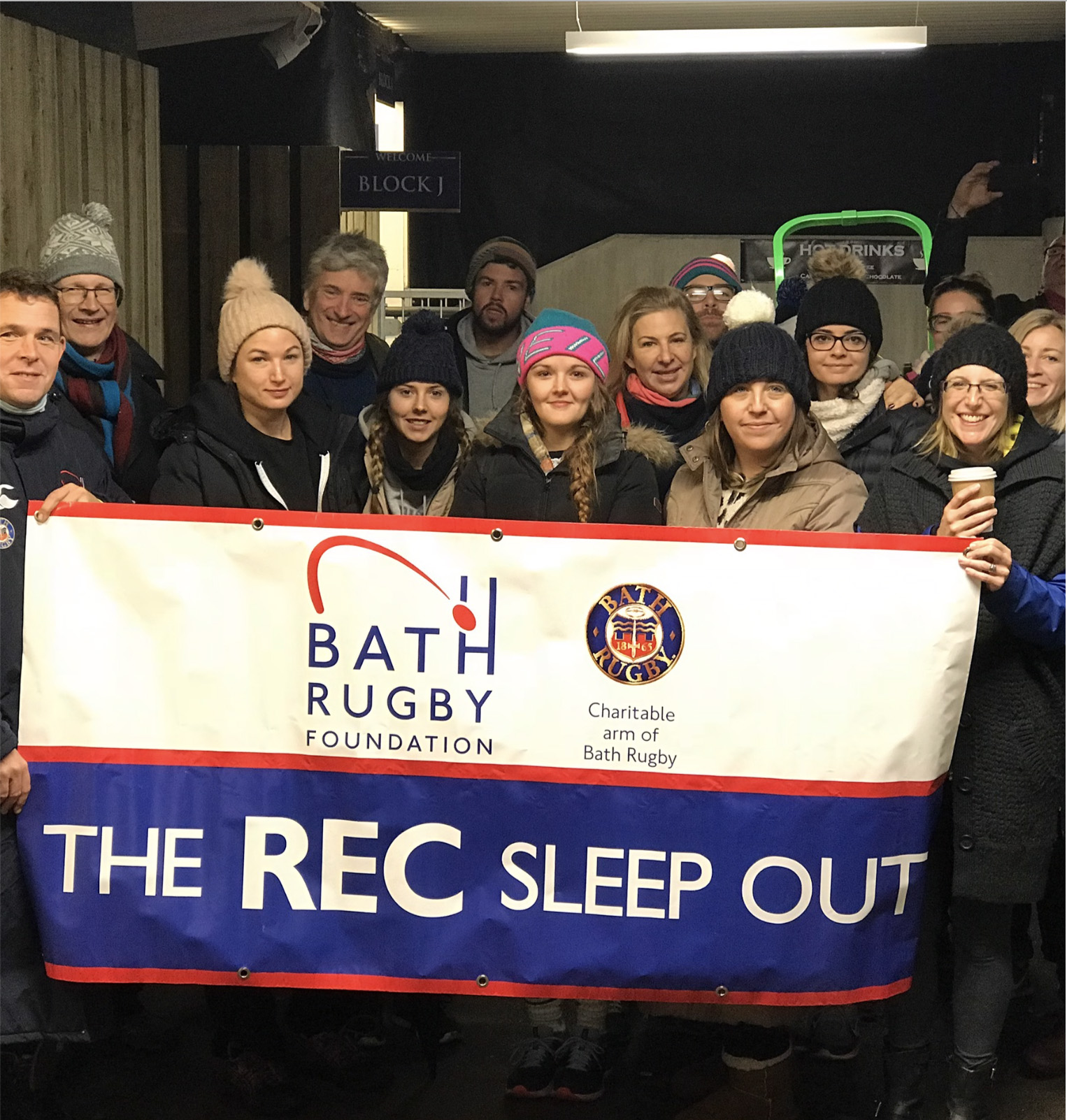 Bath Rugby Foundation: The Rec sleepout