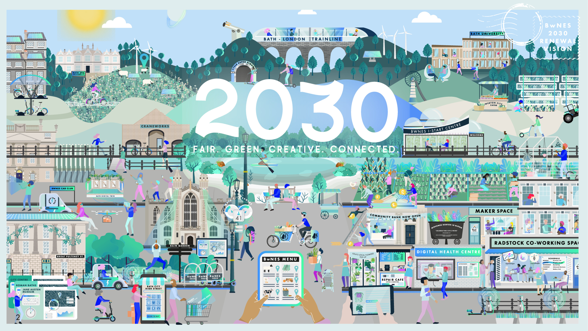 Fairer, Greener, More Creative, More Connected – long-term vision for Bath with North East Somerset